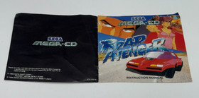 CASE & MANUAL ONLY - ROAD AVENGER - SEGA MEGA-CD, 1993 - AUS CODED - PAL