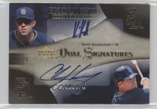2007 Exquisite Rookie Signatures Dual Gold 16/25 Kevin Kouzmanoff Auto s7f