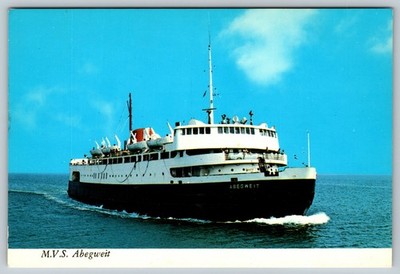 M.V.S. ABEGWEIT world's most powerful icebreaker ferry UNUSED ship Postcard A98