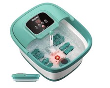 HOSPAN Foldable Foot Spa with Heat, Bubbles, Red Light - FS01A