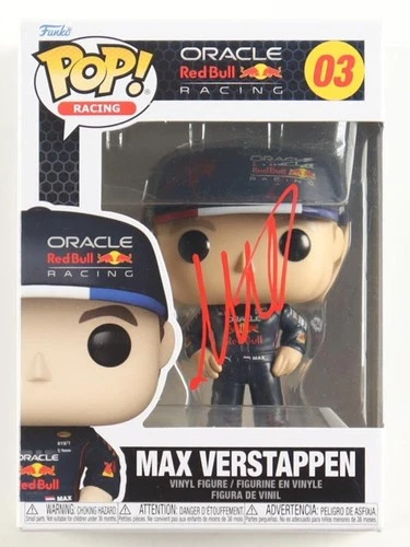 Max Verstappen Signed Oracle Red Bull Racing #03 Funko Pop! Vinyl Figure