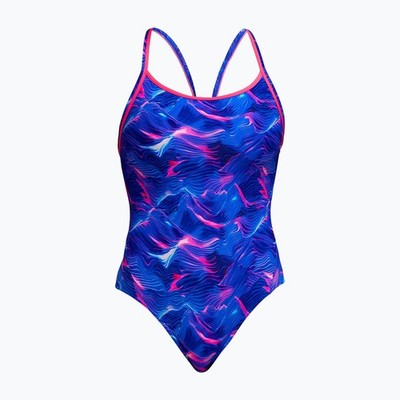 Funkita Damen Badeanzug Diamond Back One Piece Farbig Größe 34/36 - Rising Tide