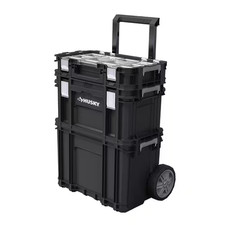 22 in. Husky Portable Rolling Tool Box on Whe...