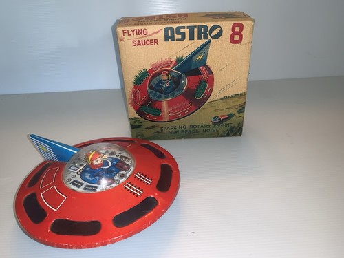 Rare Haji Marubishi Japan Astro 8 Space Toy Minty in Original Box Works!