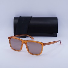 New Saint Laurent SL501 005 Transparent Orange/Red 56-17-145 Sunglasses