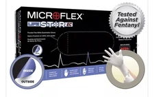 Ansell MicroFlex LIFESTAR EC PF Gloves LSE104 Sizes M,L Box of 100 Extended Cuff