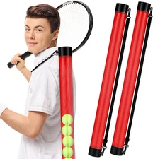 2 Pcs Tennis Ball Pick up Tube with Shoulder Strap Lightweight Collector Holder