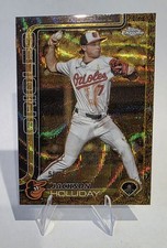 2025 Topps Gilded Chrome Jackson Holliday #189 Gold Wave /75 *Orioles
