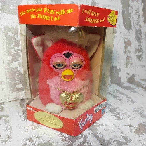 New Tiger 1999 Furby Valentine Pink I Love You Special Limited Edition