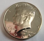 1964 Kennedy Half Dollar Cameo Superb Gem Proof 90% Silver