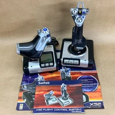 Logitech G Saitek X52 Pro Flight Control System Partly Tested READ