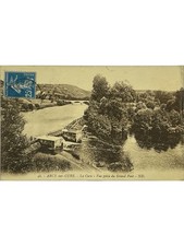 CPA Arcy-sur-Cure – La Cure, vue prise du Grand Pont