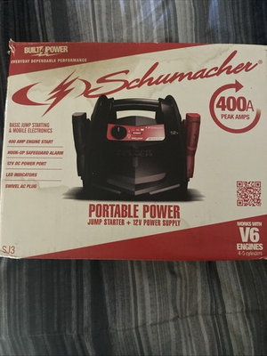 #ad Schumacher Battery Extender 12 Volt 400 Amp Battery Jump Starter. Model SJ3 $75.00