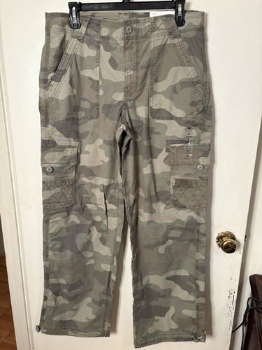 Neu mit Etikett American Eagle Damen Camouflage Baggy Jogginghose Stretch Hose Größe 10
