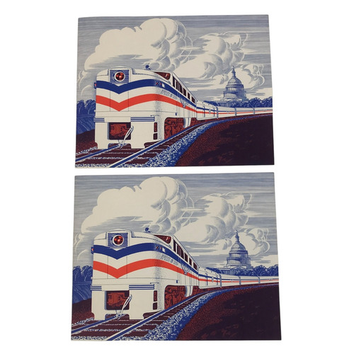 American Freedom Train 1947 Flyers 8x10 Vintage Souvenir Advertising Railroad