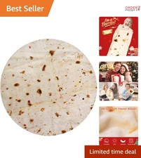 Burrito Throw Blanket Fleece 71in Funny Gift for Adults Kids Winter Cozy