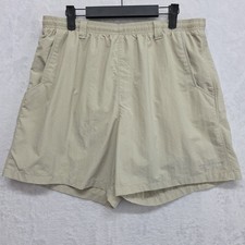 Columbia PFG Omni-Shade Backcast III UPF50 Swim Shorts Beige Men's Size LG Lined