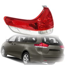 1-Pack Rear Left Tail Light Brake Lamp Assembly Replacement for Sienna 2011
