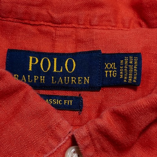 Polo Ralph Lauren Shirt Mens XXL Red Classic Fit Short Sleeve Button Down Casual - Picture 7 of 7
