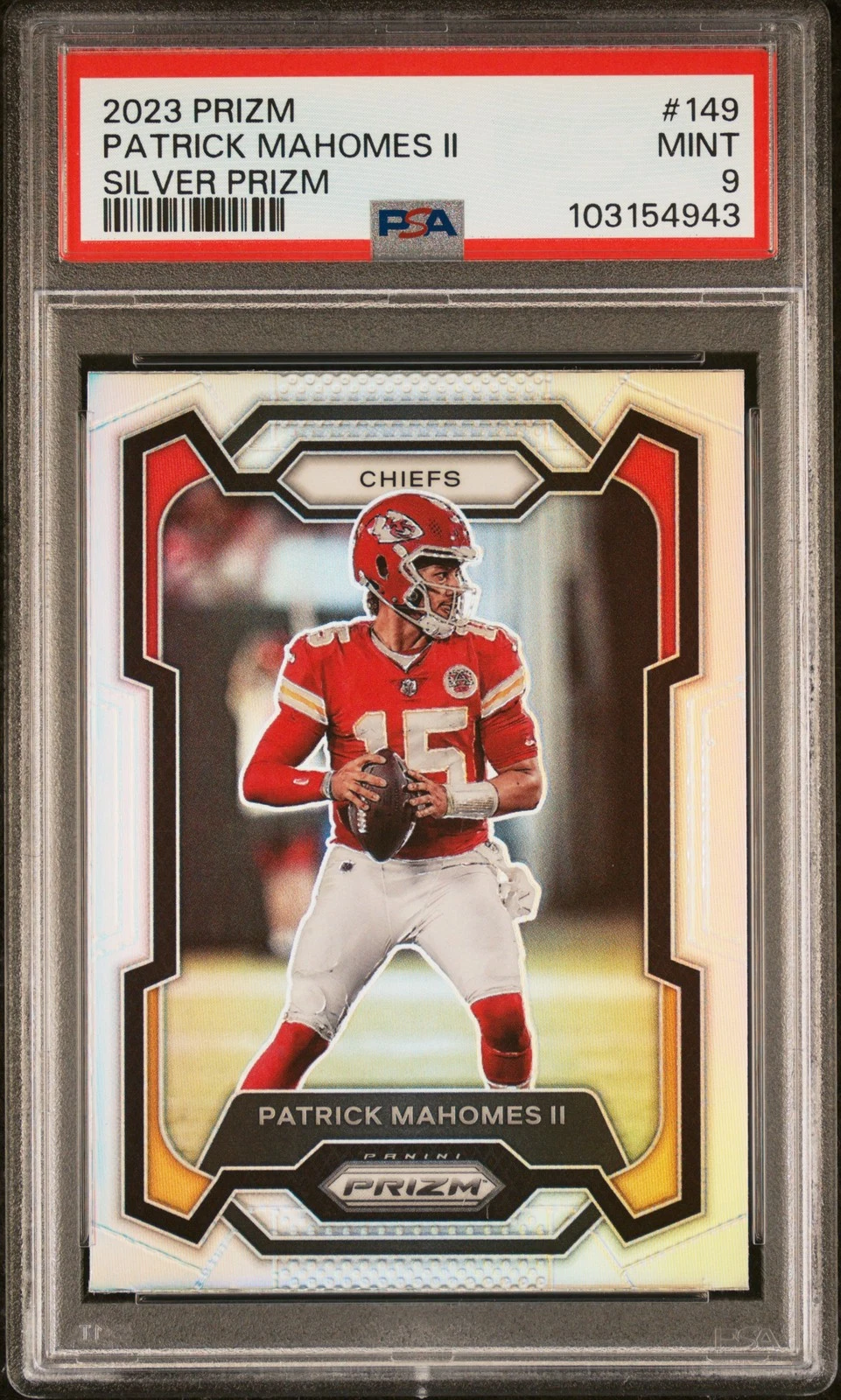 Patrick Mahomes trading card