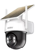 AOSU Solar Camera Security Outdoor - 100% Wire-Free Cameras 1 Pack 