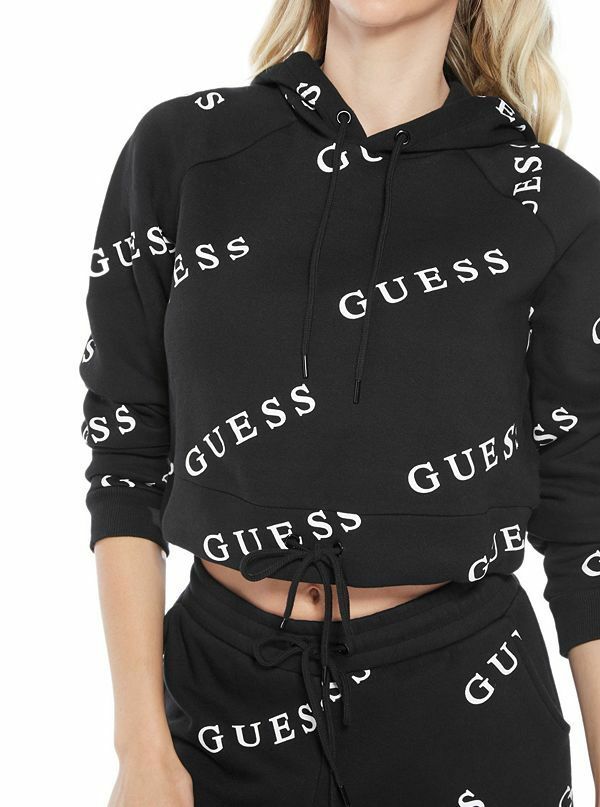 Women's GUESS All Over Logo Cropped 