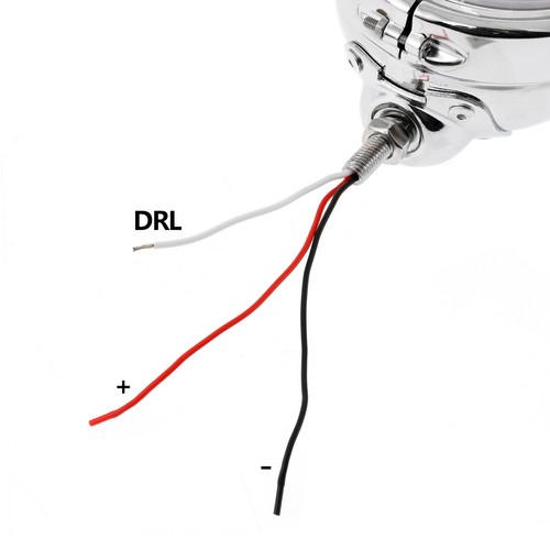 Pair Motorcycle 4.5" Inch LED Fog Lights Passing Lamps W/ Chrome Housing Bukcet - Bild 7 von 12