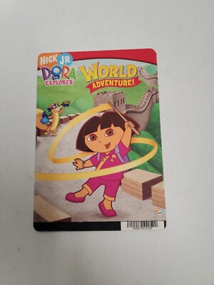 Dora The Explorer World Adventure BLOCKBUSTER DVD BACKER CARD ONLY