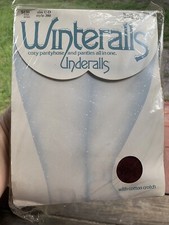 Vintage Hanes Winteralls Underalls Panty And Pantyhose Wine Brief Legs Size C-D