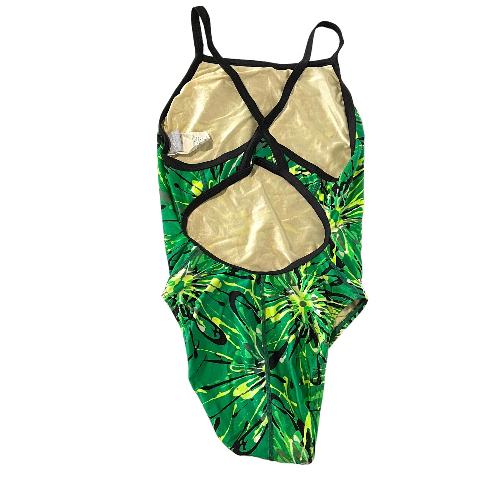 Speedo Women's Splice Flyback One Piece Swim Suit Siz… Gem