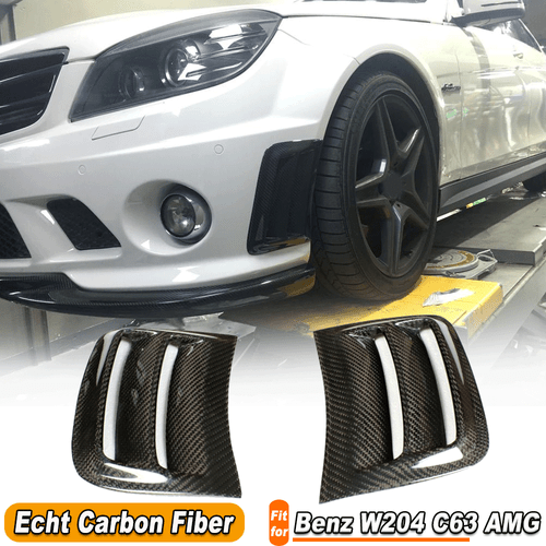 Für Mercedes Benz W204 C63 AMG 2008-2011 Carbon Lufteinlass Lufthutze Stoßstange - Bild 1 von 12