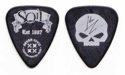 Soil Adam Zadel Signatur Schwarz Gitarre Pick - 2017 Redneck Rebellion Tour