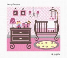Baby Girl Nursery Needlepoint Kit or Canvas