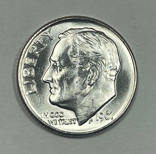 1961-D Roosevelt Dime 90% Silver Uncirculated
