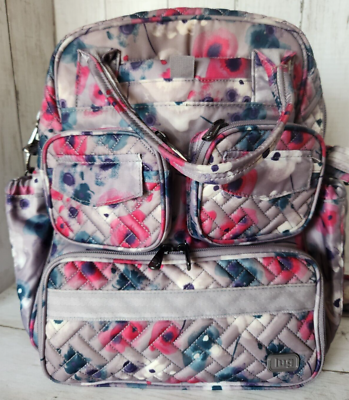 LUG Mini Puddle Jumper Grey Pink Tone Tote Travel Multi  display picture 1