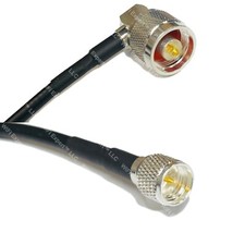 RFC240UF N MALE ANGLE to MINI UHF MALE Coax RF Cable USA-Ship Lot