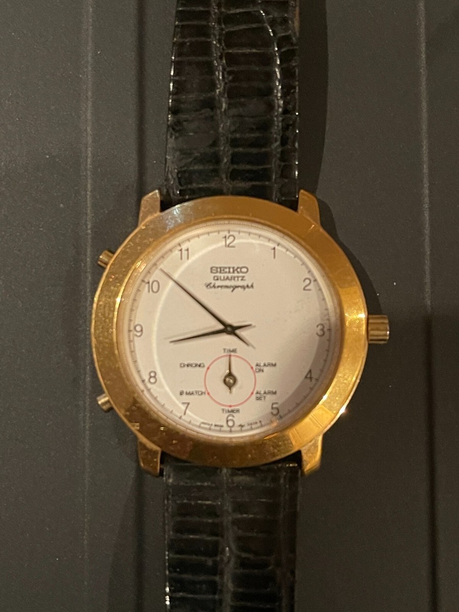 Vintage Seiko 8M25-7030 Chronograph Quartz Alarm Water Vintage Seiko 8M25-7030 Chronograph Quartz Alarm Water