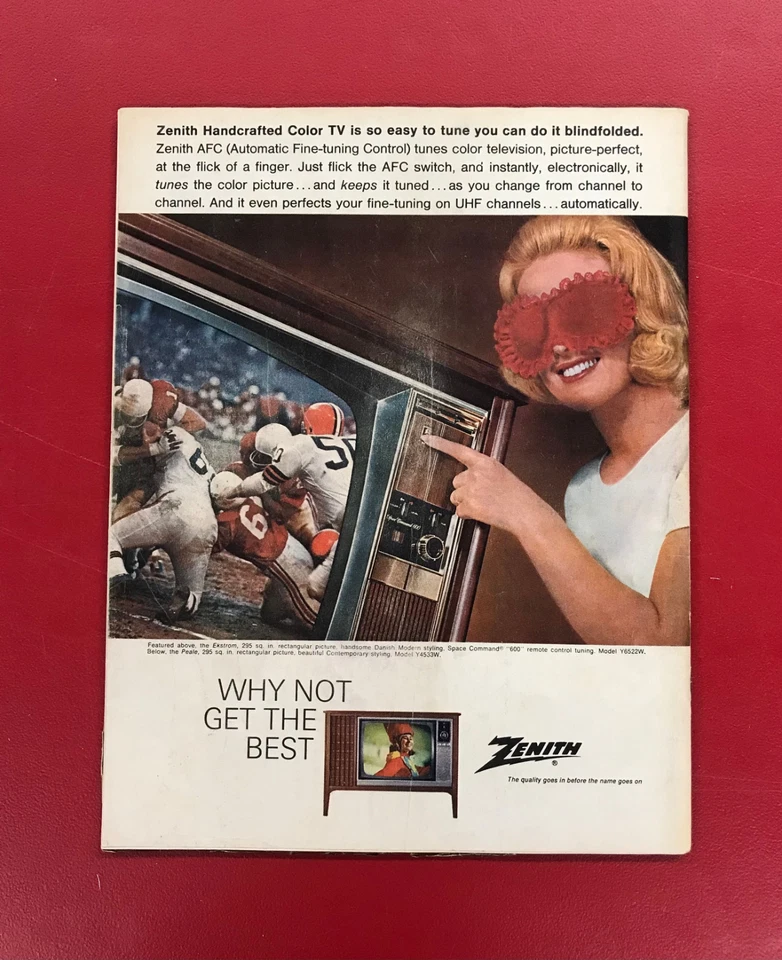 1967 Washington Redskins Vs. Baltimore Colts Souvenir Program VINTAGE! - Image 2 of 3