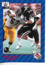 1991 All World Canadian Football CFL Lewis Lloyd Card #70