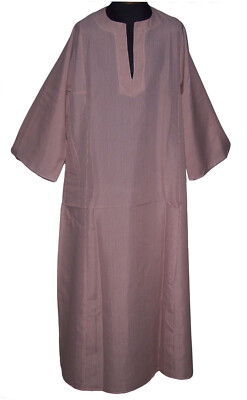 3XL/4XL Men Egyptian Saidi Long Sleeve Kaftan Jilbab Thobe Jubba