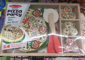 melissa and doug wooden pizza party