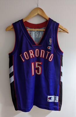 Vince Carter 15 Toronto Raptors purple Black NBA Jersey Retro size