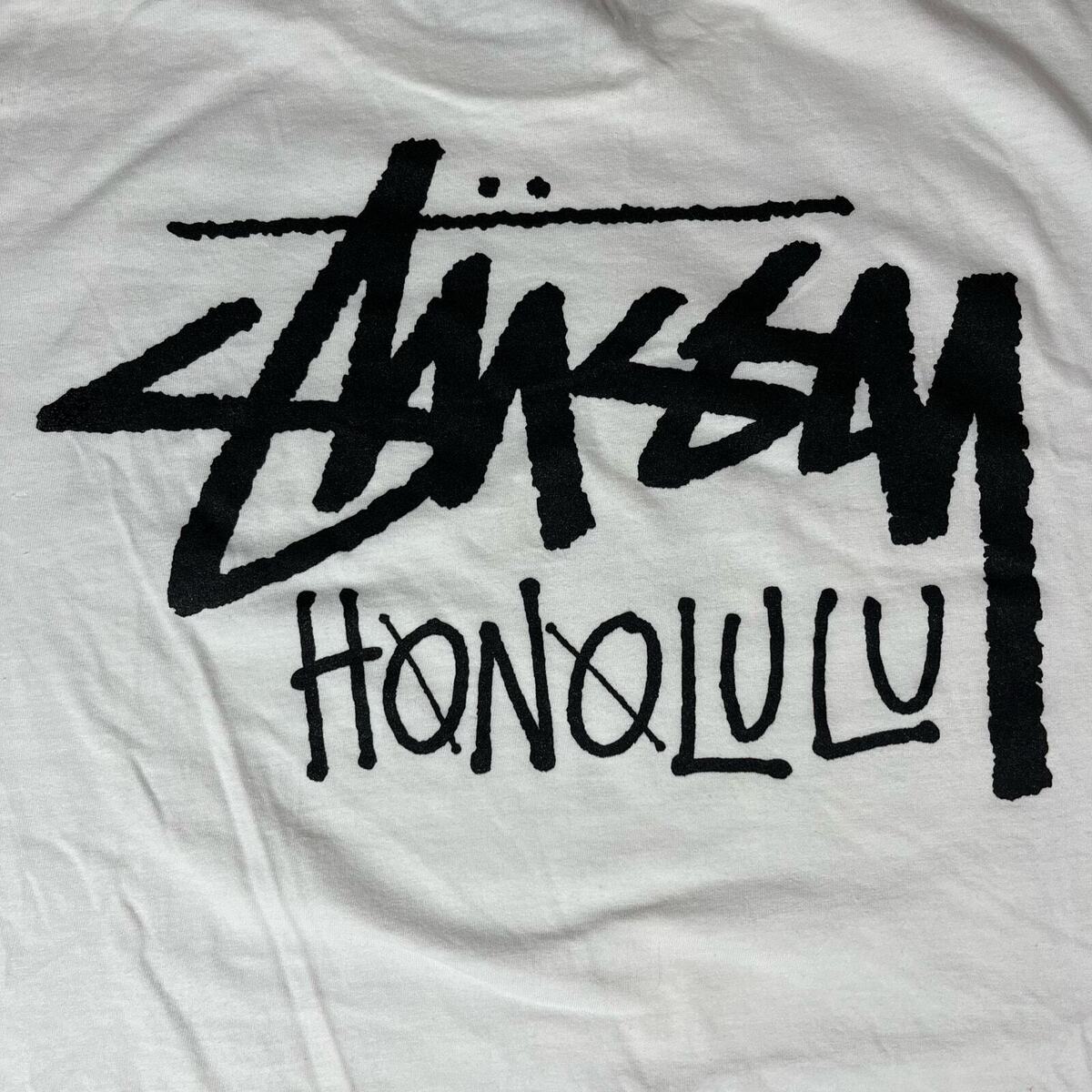 Stussy Honolulu Exclusive White Tee T Shirt Men's Sz 2XL New Stussy Honolulu Exclusive White Tee T Shirt Men's Sz 2XL New