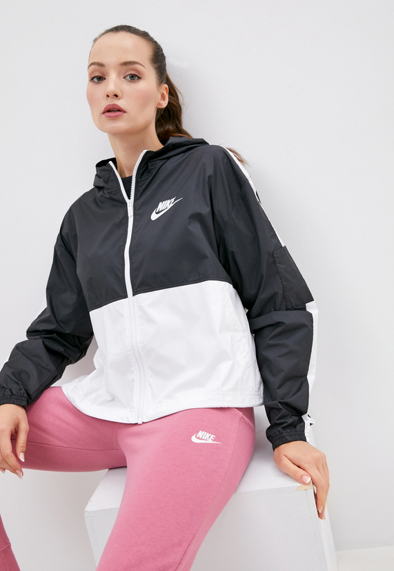 NEW Nike Women's Sz 2XL Swoosh Colorblock Full Zip Front Hooded