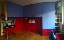 camera da letto ragazze/i completa usata, zona letto/armadio, zona studio