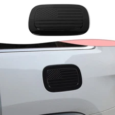 Door Gas Cap Fuel Tank Cover Trim For Jeep Grand Cherokee 2011-20 Black US Flag