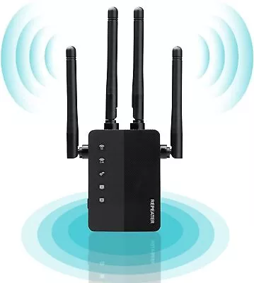 WiFi Extender Signal Booster Up to 8500sq.ft and 45 Devices, WiFi Range Extender - Image 1 of 4