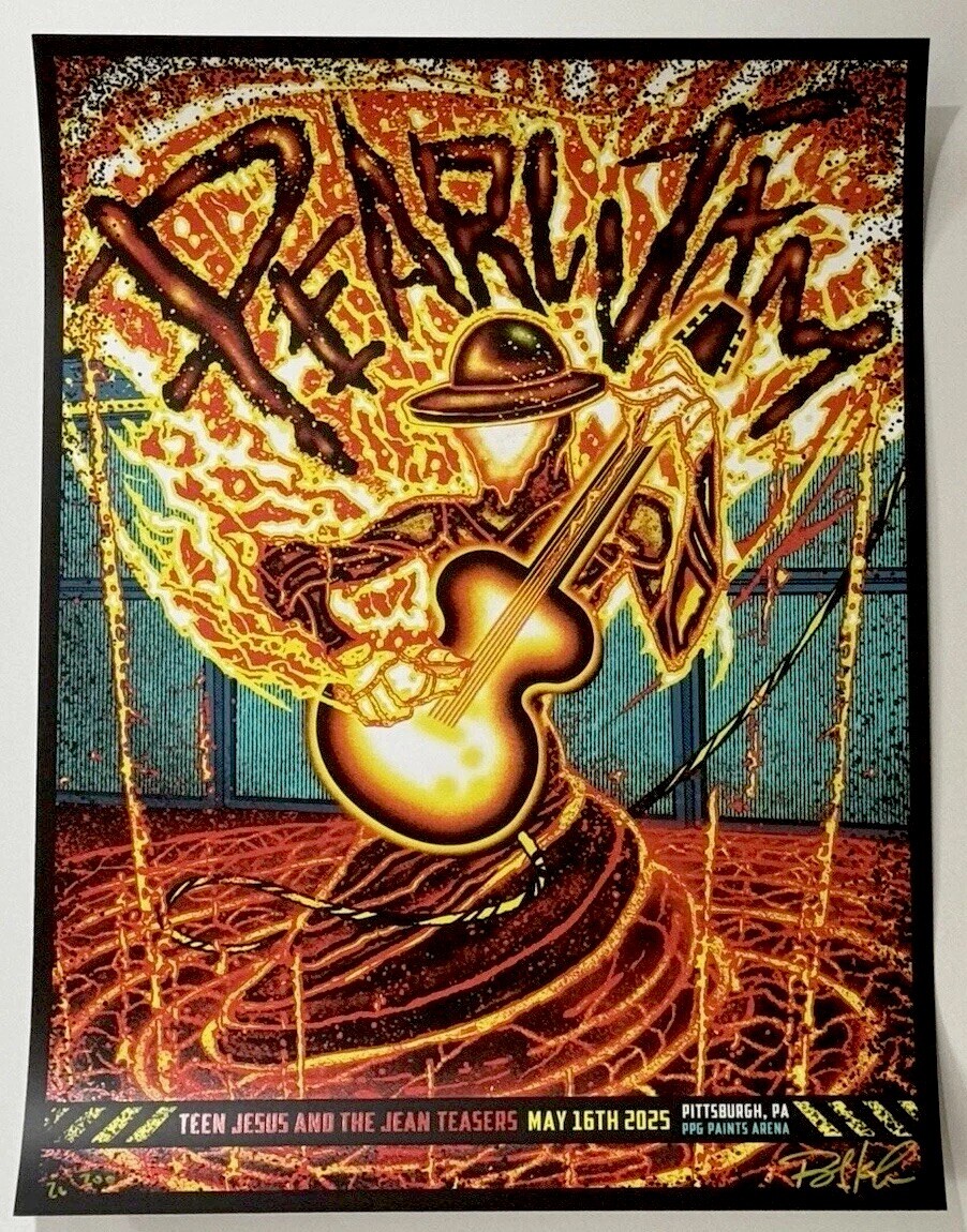 Pearl Jam Poster Pittsburgh PA 5/16/25 Official AP Metallic