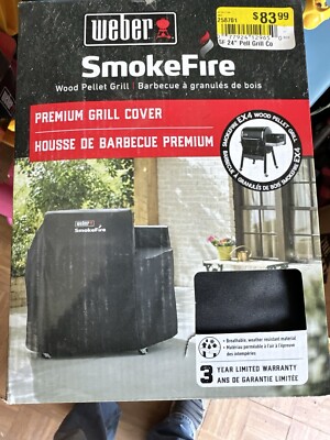Weber SmokeFire Premium Grill Cover For EX4 Wood Pellet Grill #7190 Brand New