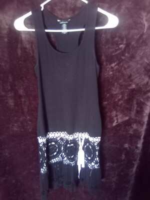 Women's Summer Dress, Below Knee Length, Black & White, Knitted Decor, Size XS | eBay Women's Summer Dress, Below Knee Length, Black & White, Knitted Decor, Size XS | eBay